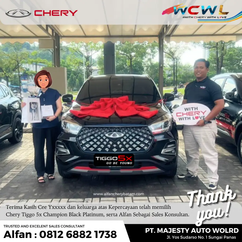 Delivery Tiggo 5X Black Platinum